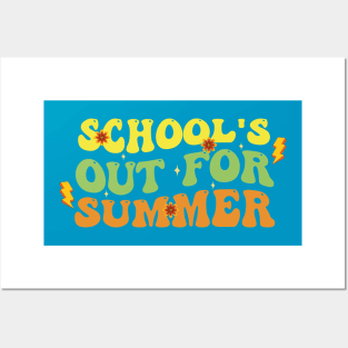 Schools Out For Summer, Happy Last Day Of School, End Of the School Year Posters and Art